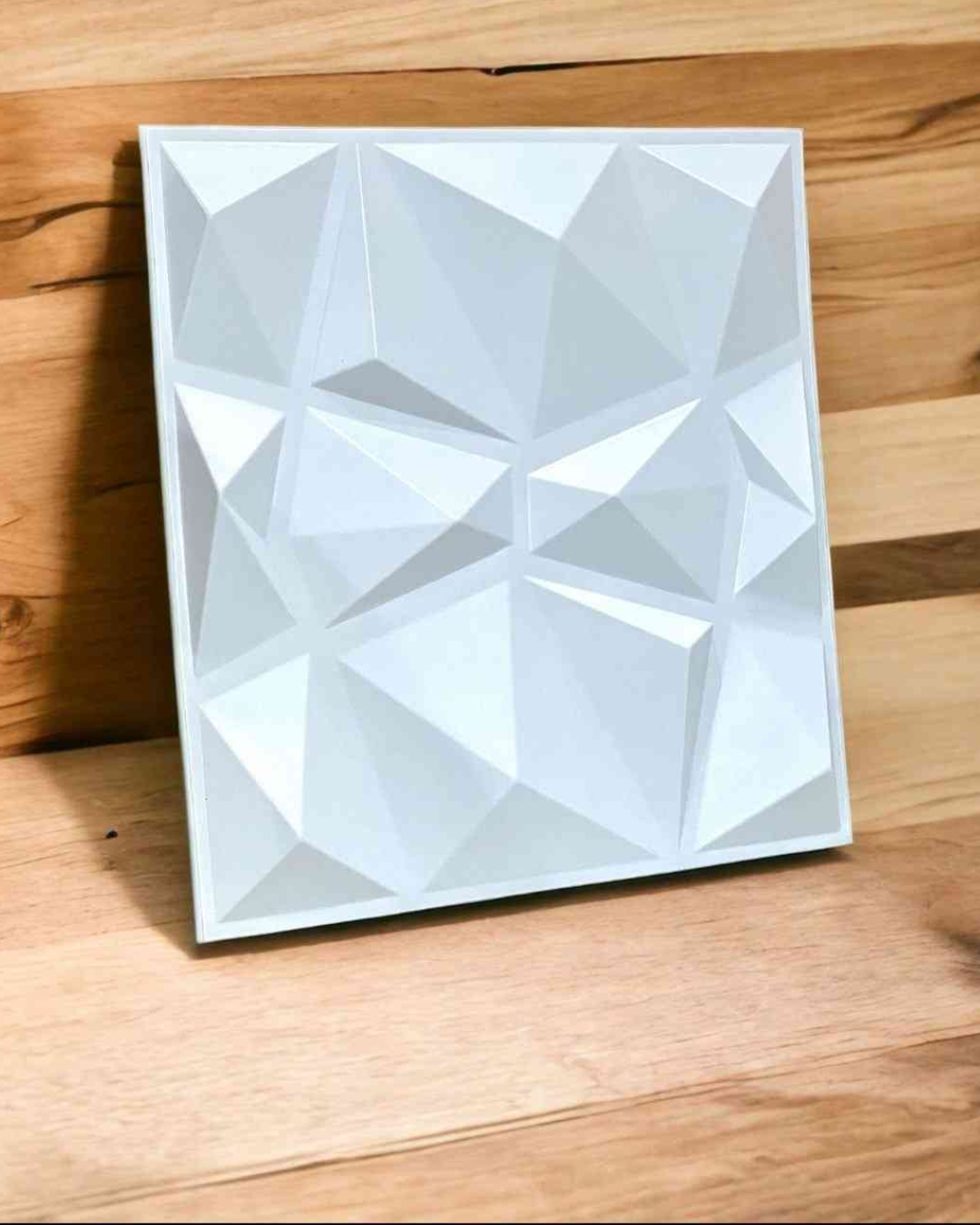 White Geometric Panel