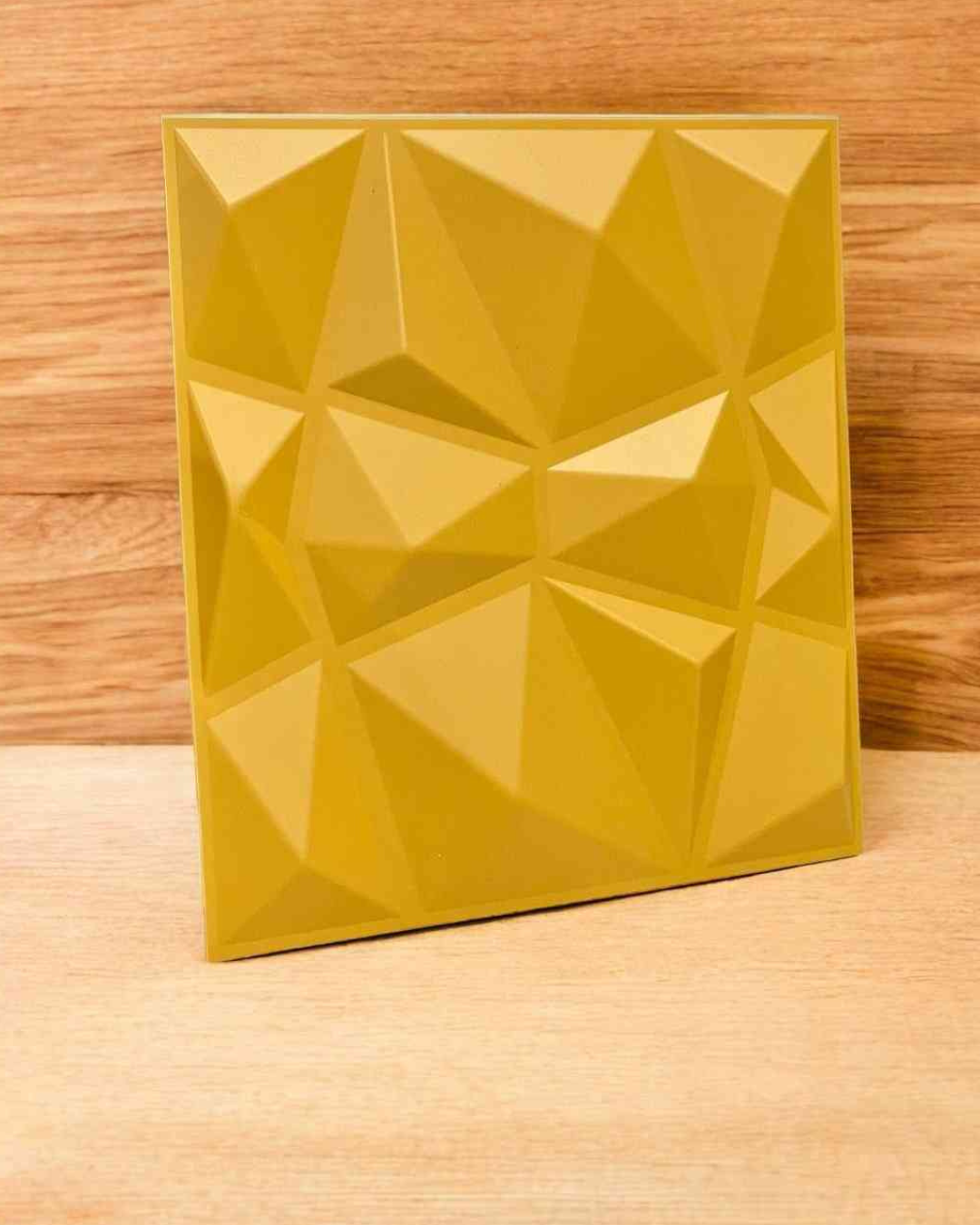 Gold Matte Geometric Panel