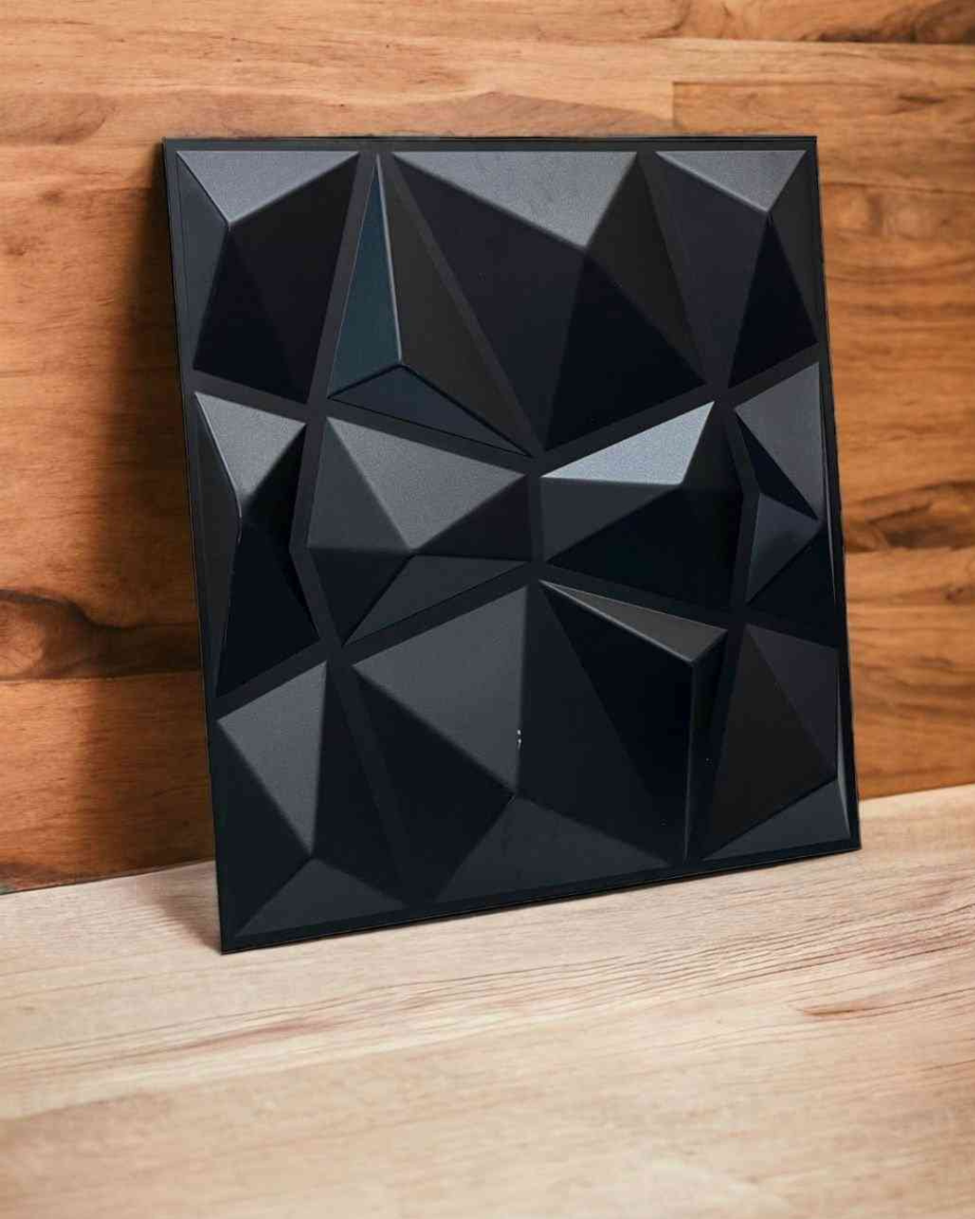 Black Geometric Panel