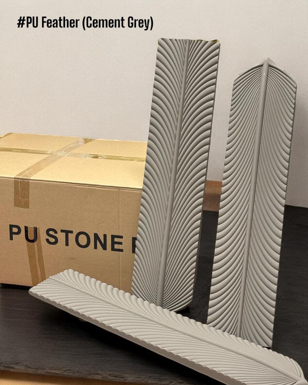 PU Feather Cement Grey