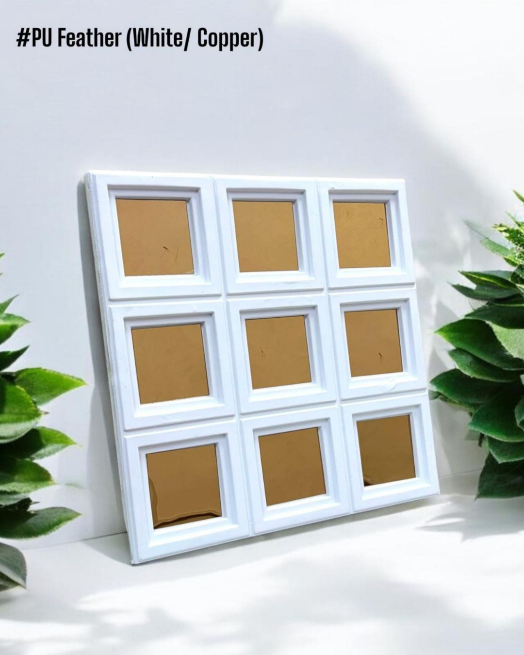 PU Feather White/Copper