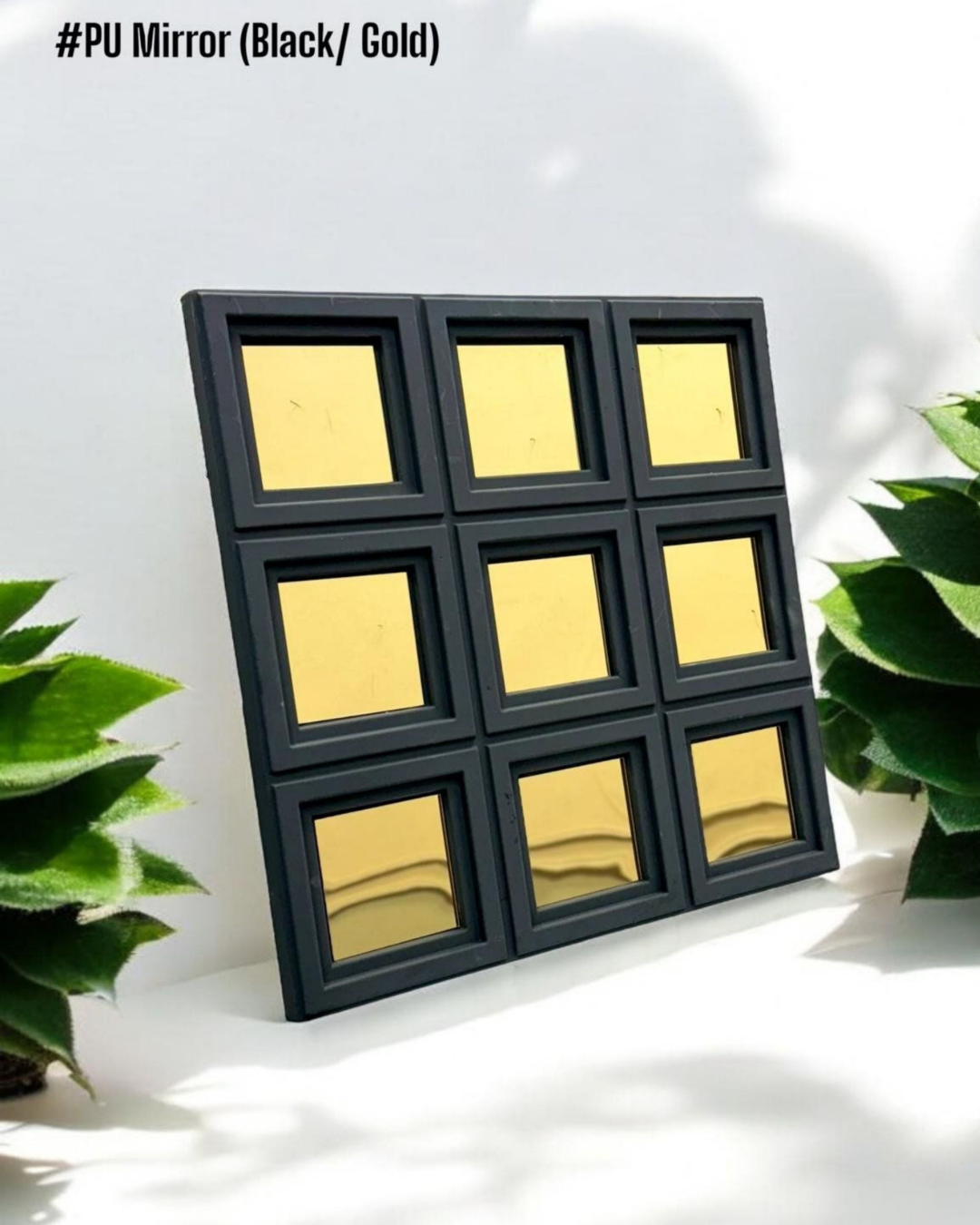 PU Mirror Black/Gold